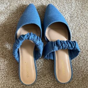 Denim flats